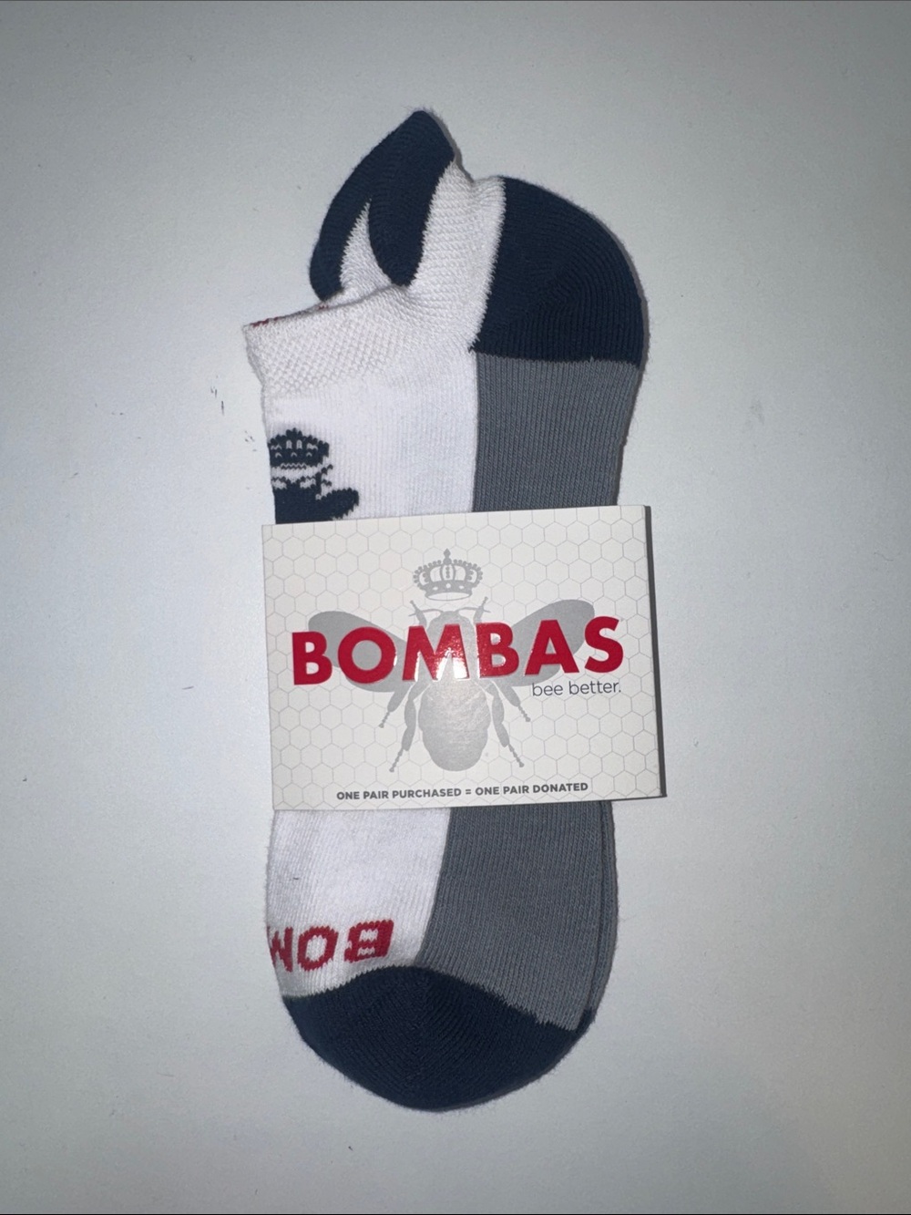 Bombas Men’s low-cut Athletic Socks in White, Gray & Navy